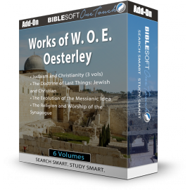W. O. E. Oesterley collection: Judaism and the New Testament