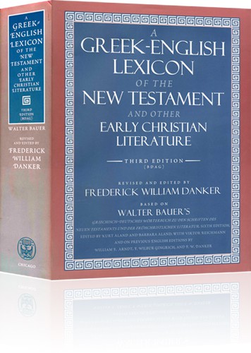 The Greek-English Lexicon of the New Testament (BDAG), 3rd ed.