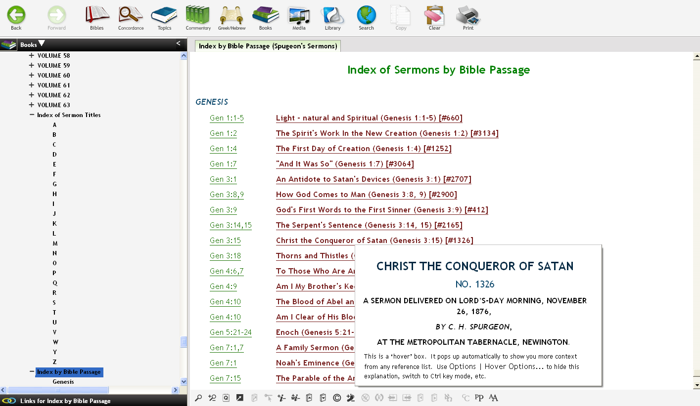  Index of Sermons by Bible passage (w/Hover)